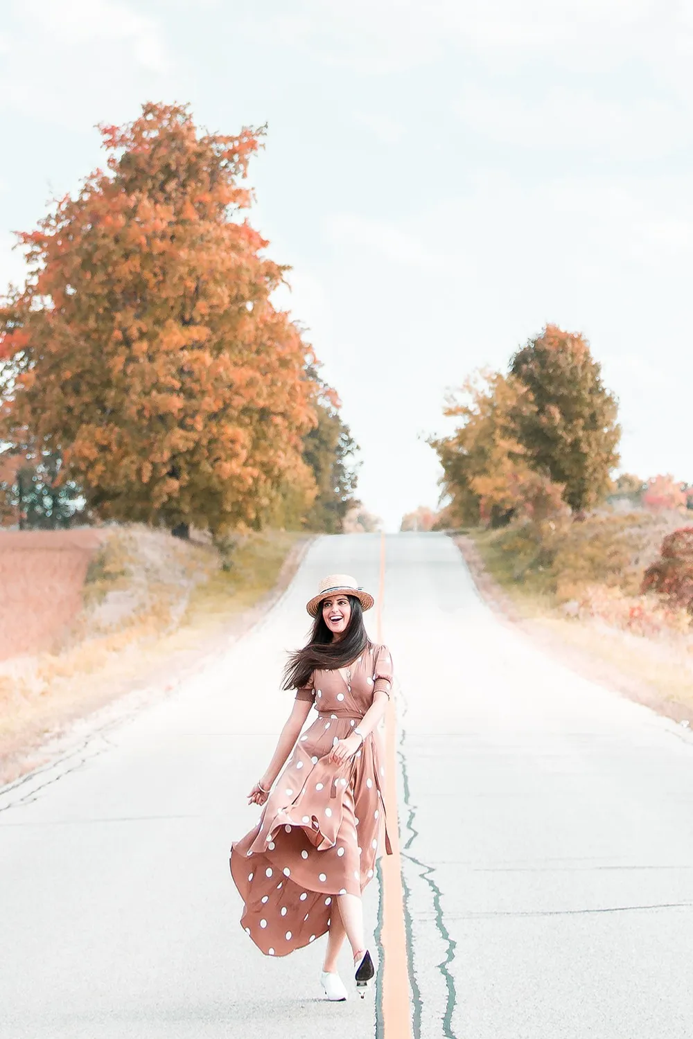 Cozy fall style in a chunky sweater