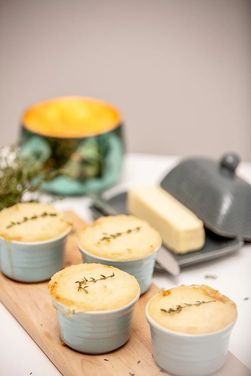 Ingredients for mushroom and lentil shepherd's pie
