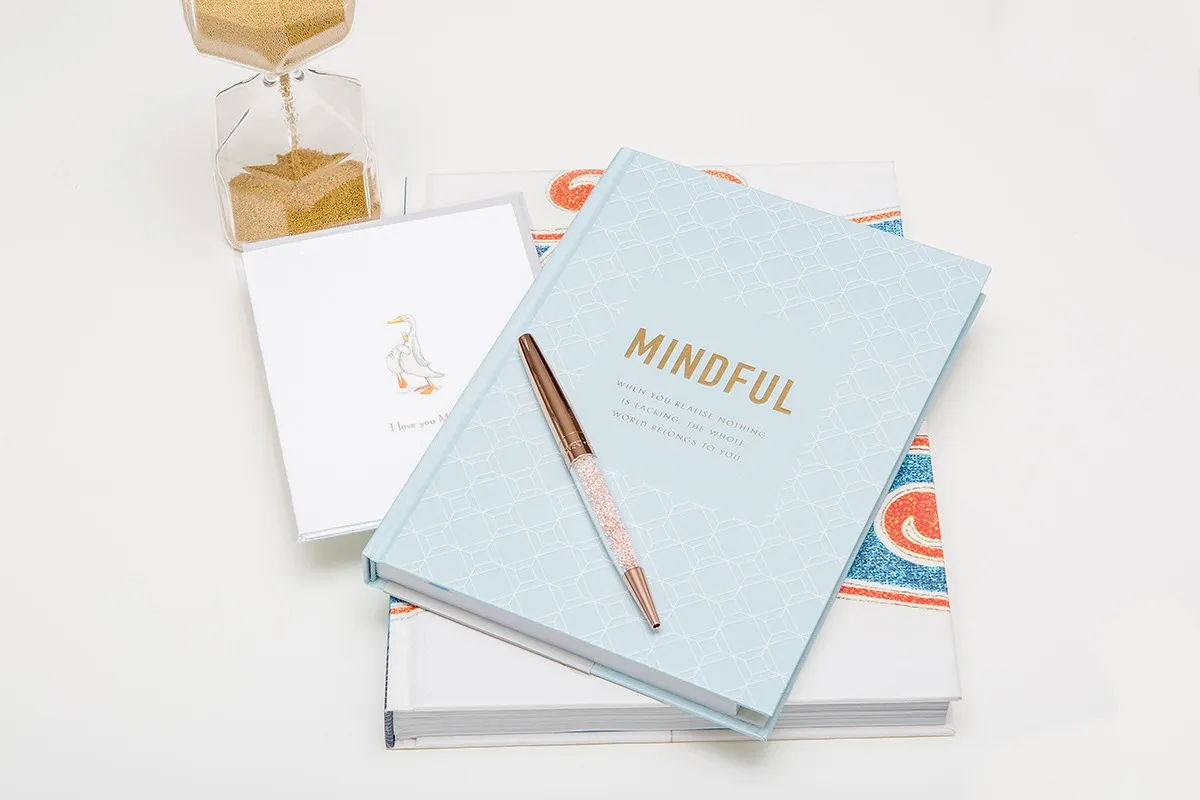Mindful journal and Swarovski pen gift