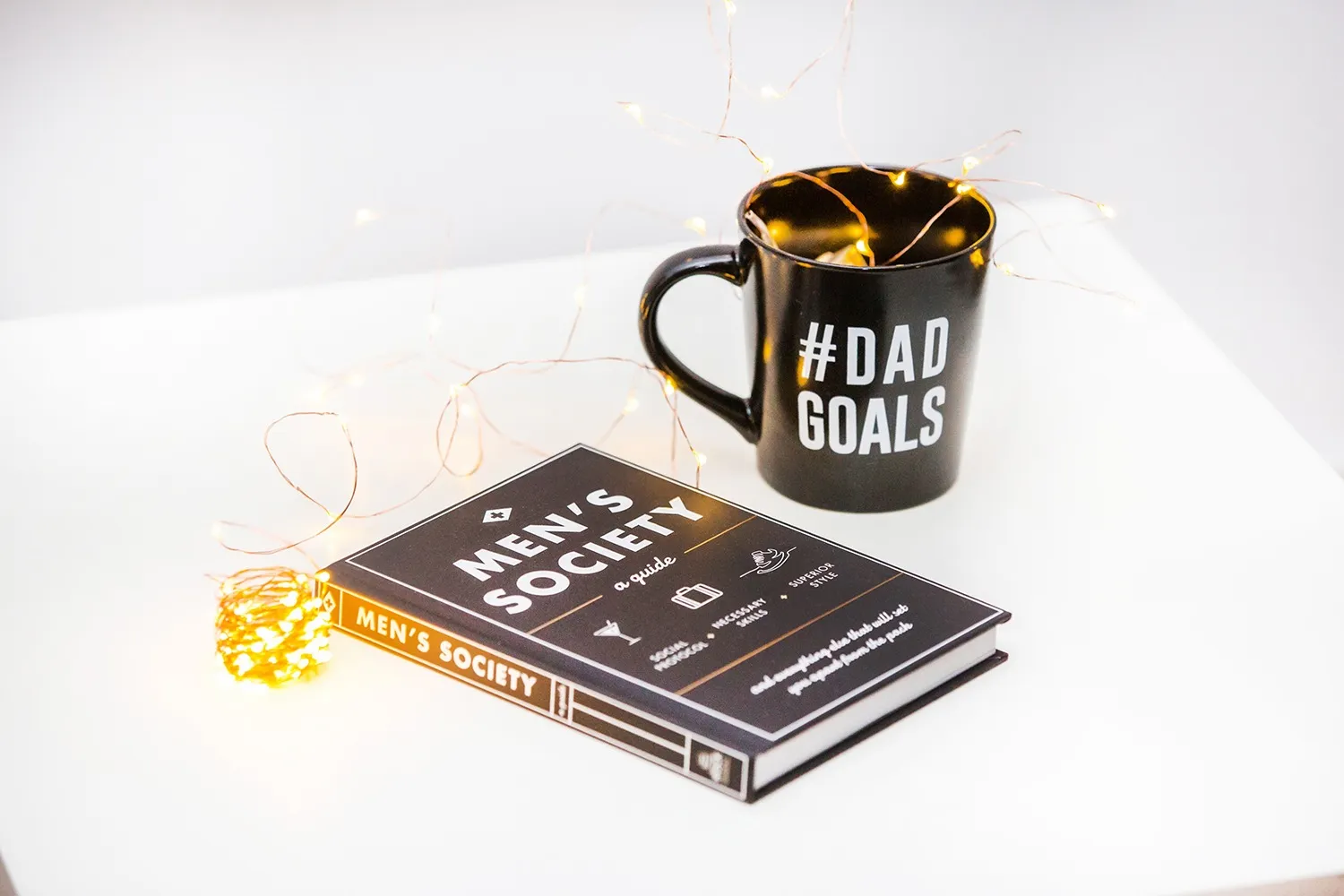 Etiquette guide and dad goals mug gift