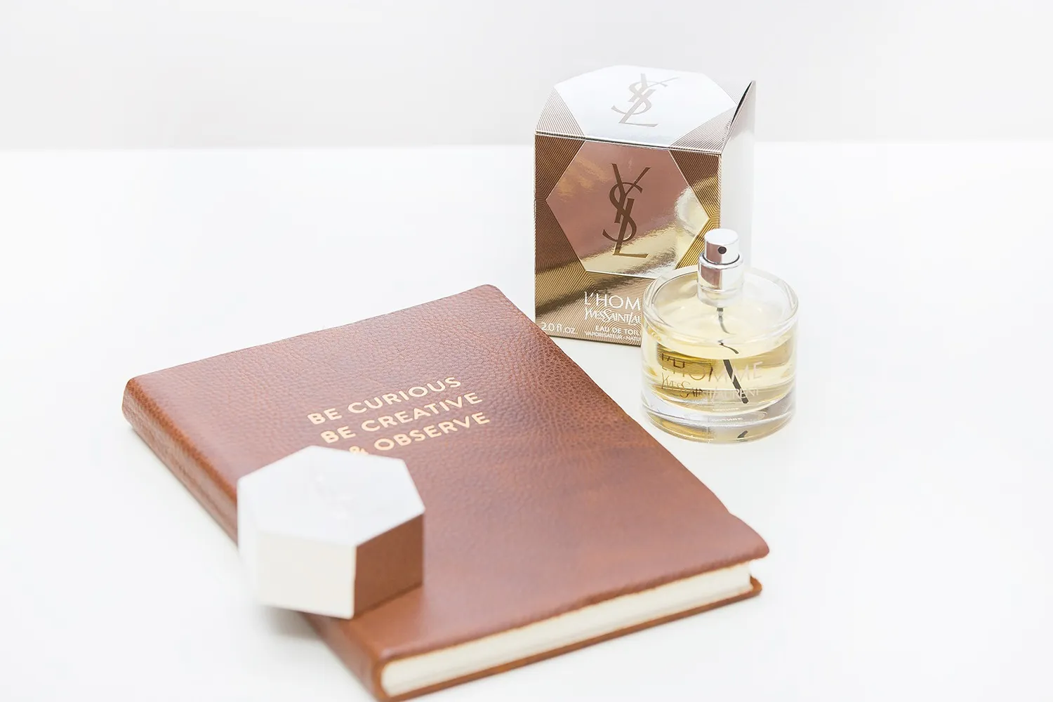 Cologne and journal Father's Day gift