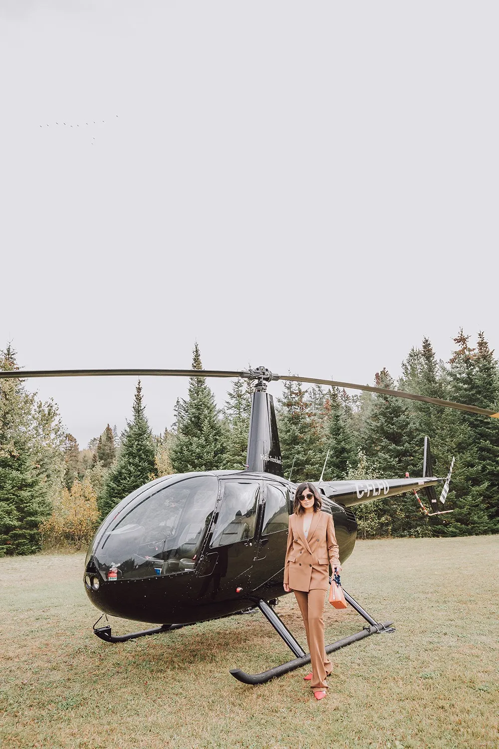 Helicopter tour over Mont Tremblant