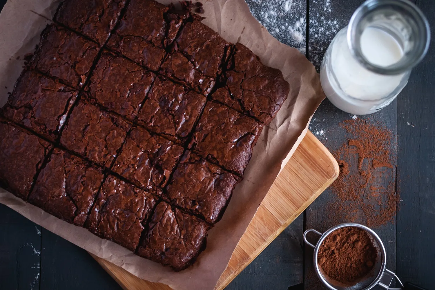 Gooey fudgy chocolate brownies