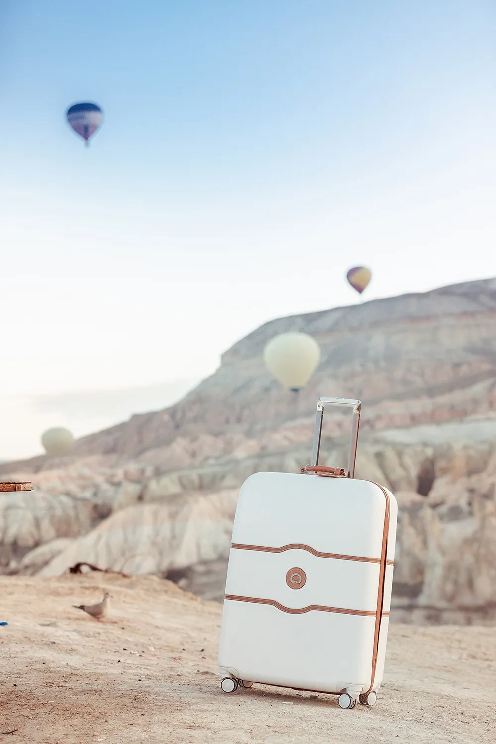 Packing the Delsey suitcase for a shoot