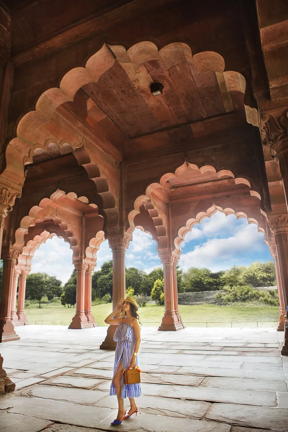 Visiting the Red Fort in New Delhi