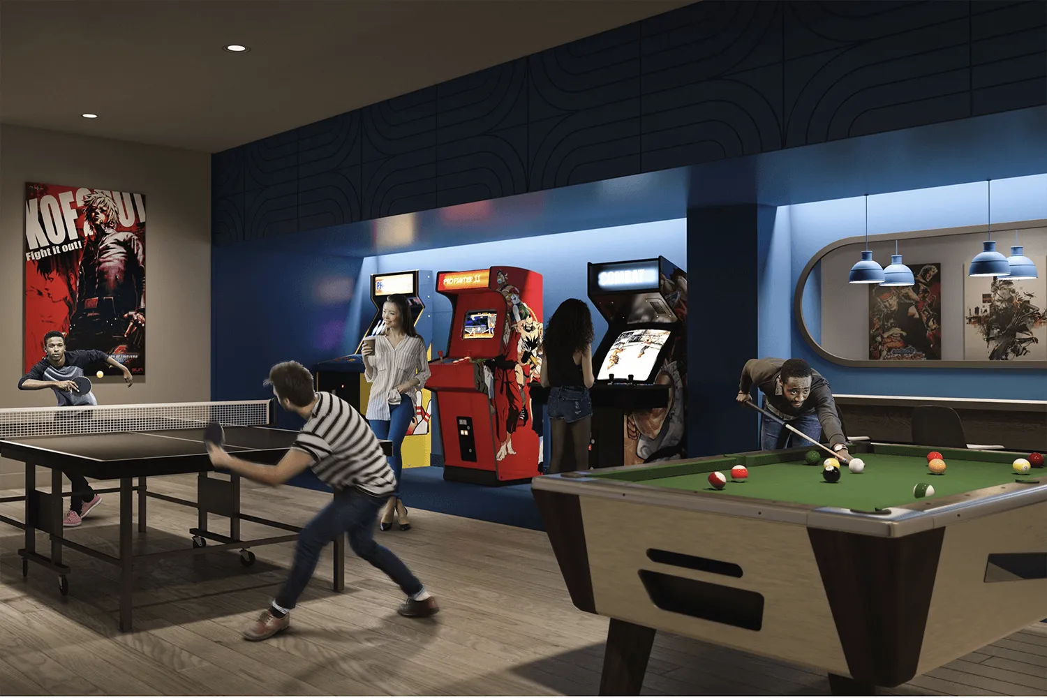 Co-working zone at Wesley Tower