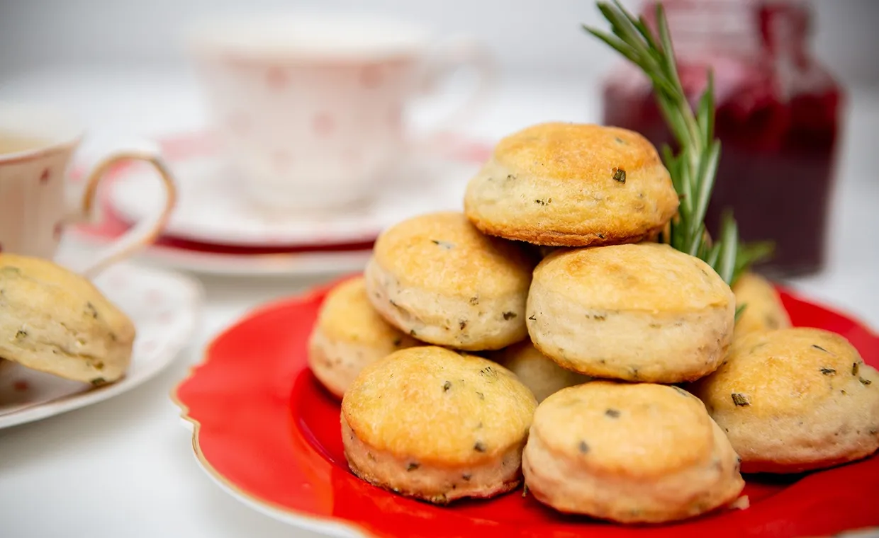 Rosemary & Goat Cheese Tea Biscuits
