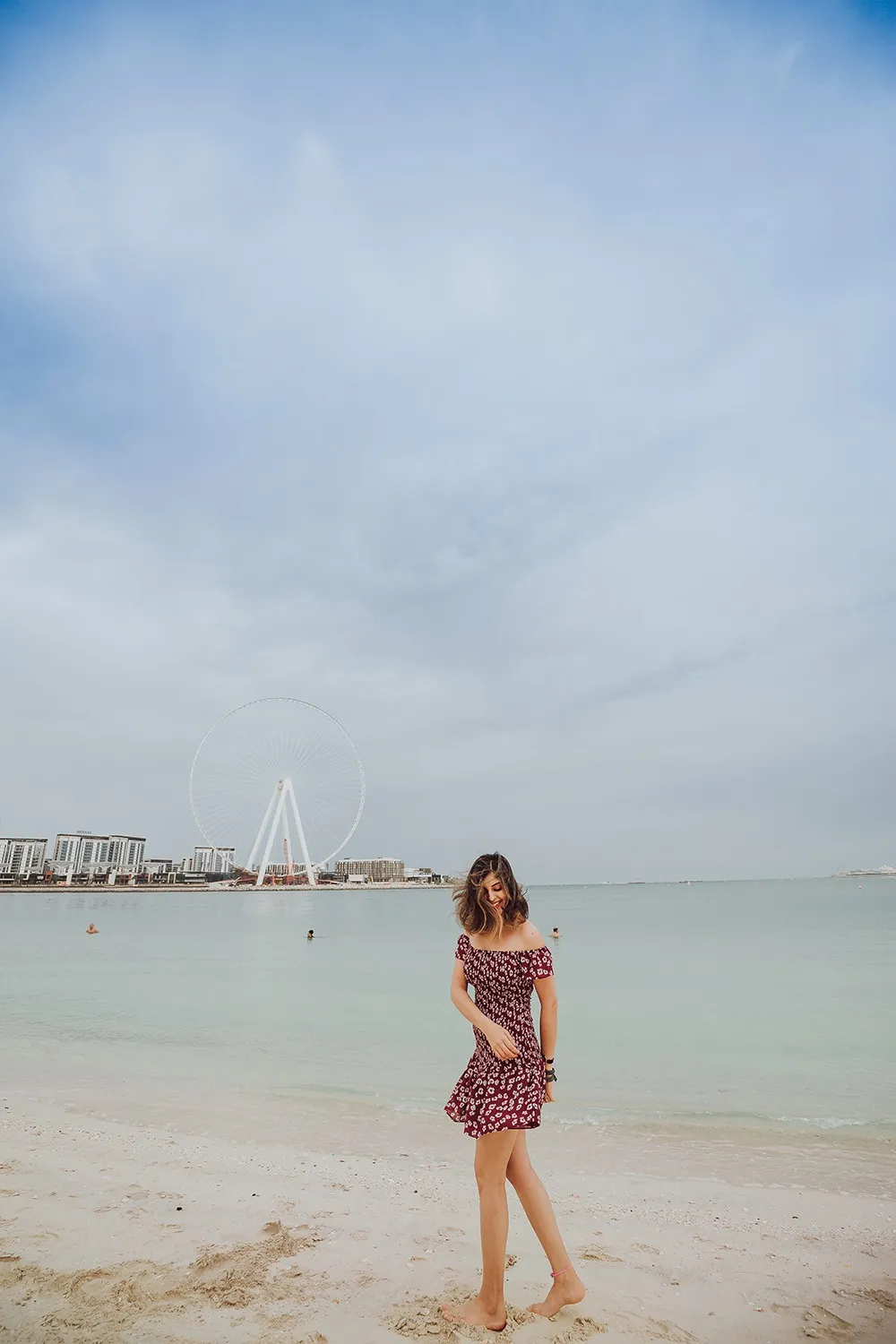 All-white outfit at the Burj Al Arab