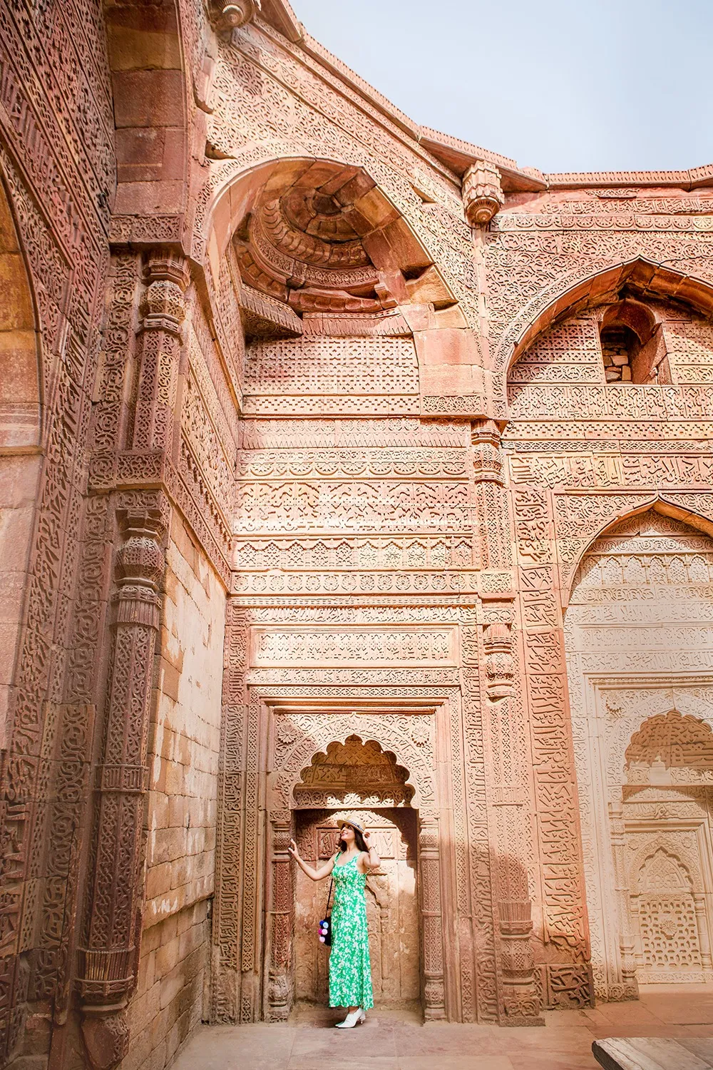The Qutub Minar in New Delhi